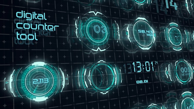 Digital Counter - After Effects Templates