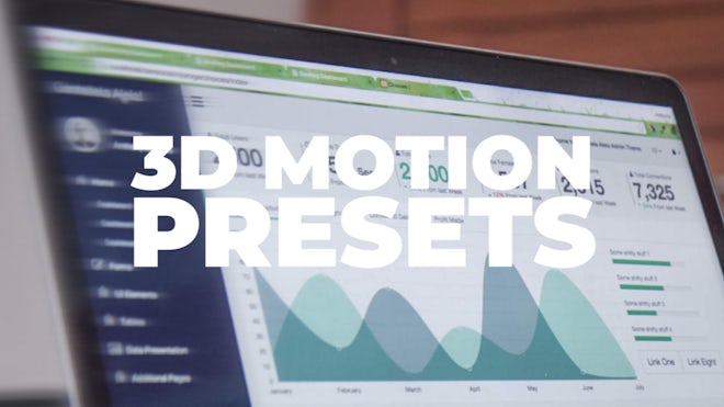 3D Motion Presets - Premiere Pro Presets | Motion Array