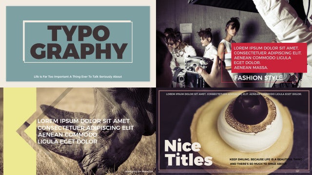 Typography Titles: Premiere Pro Templates