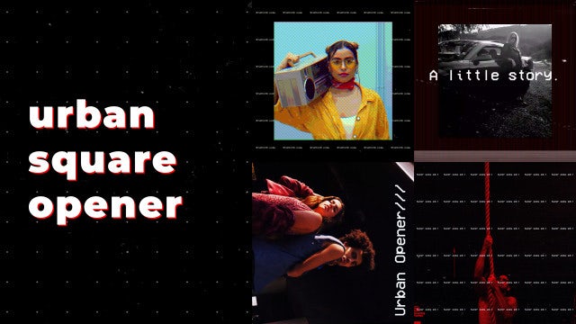 Urban Square Opener: Premiere Pro Templates