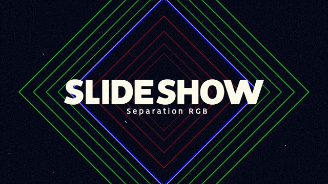Slideshow - Separation RGB: After Effects Templates