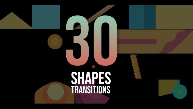 30 Shapes Transitions Pack: Stock Motion Graphics