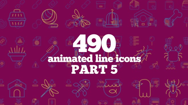 120 Flat Animated Vector Icons - After Effects Templates | Motion Array