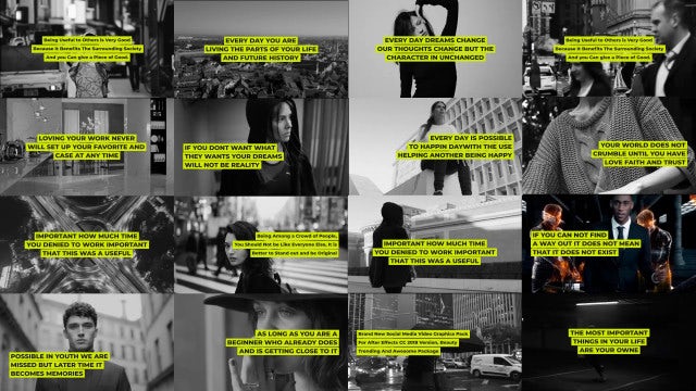 Autoresize Social Media Video Graphics: After Effects Templates