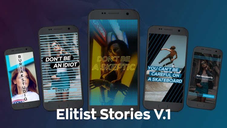 Elitist Stories V.1: After Effects Templates