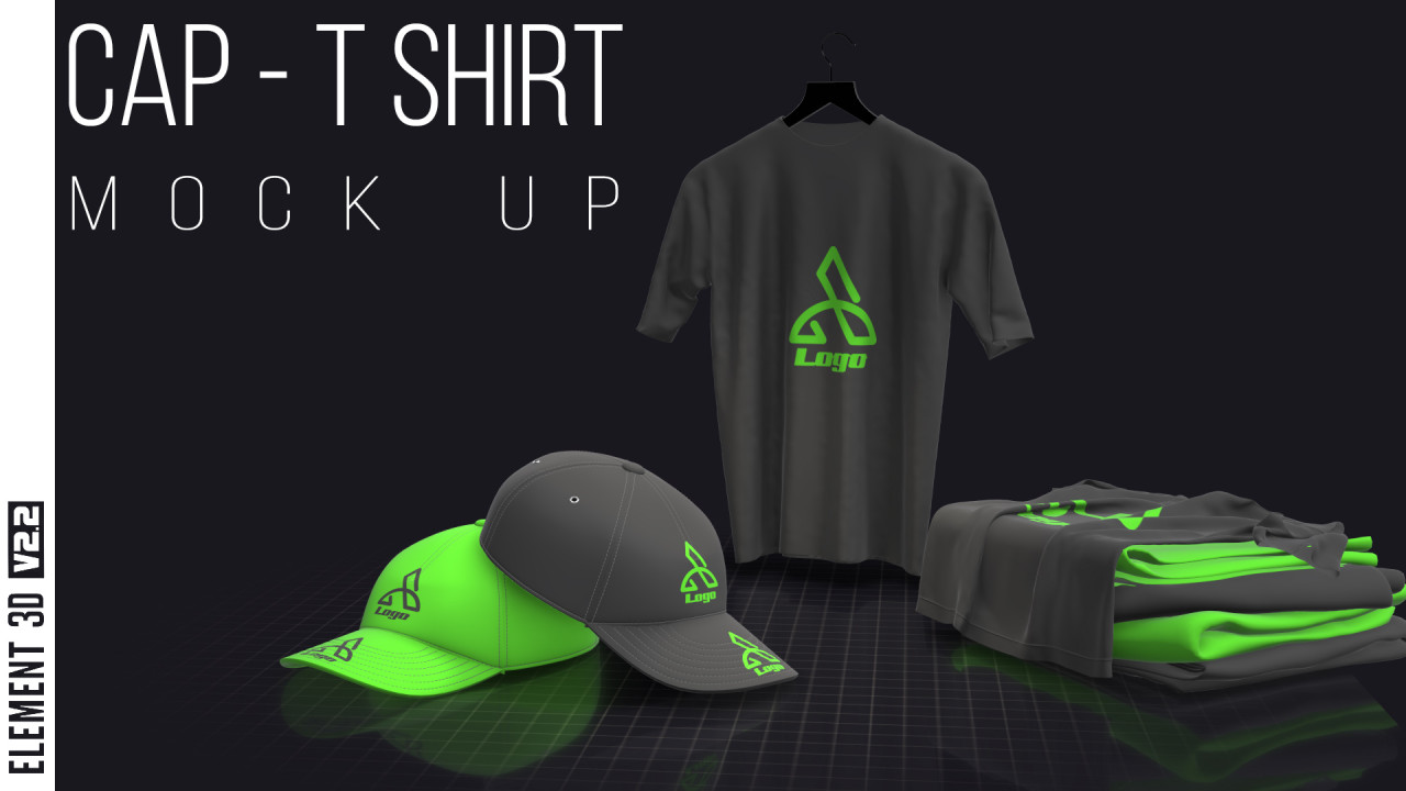 Cap T Shirt Mock Up After Effects Templates Motion Array