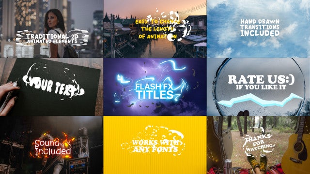 Flash FX Titles: After Effects Templates