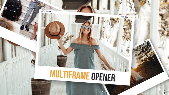 Multiframe Media Opener Slideshow: Premiere Pro Templates