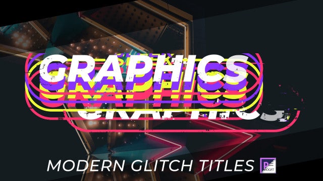 Modern Glitch Titles: Motion Graphics Templates
