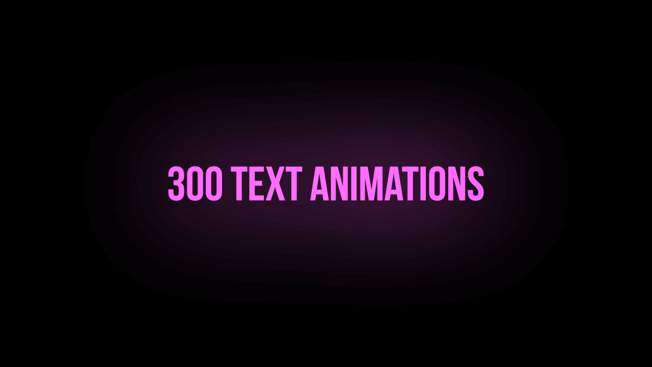 after effects text animation presets