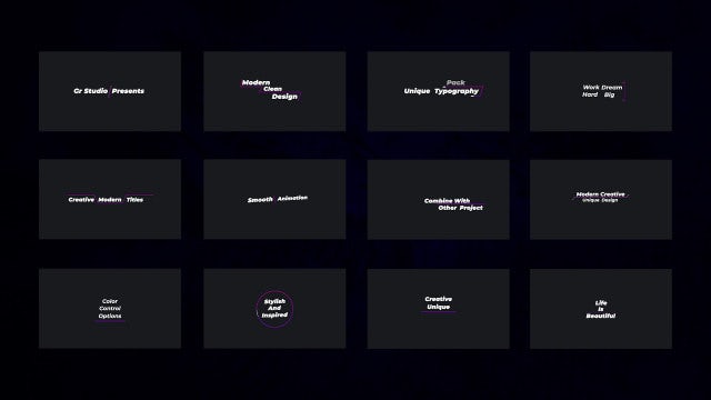 Stylish Titles: Premiere Pro Templates