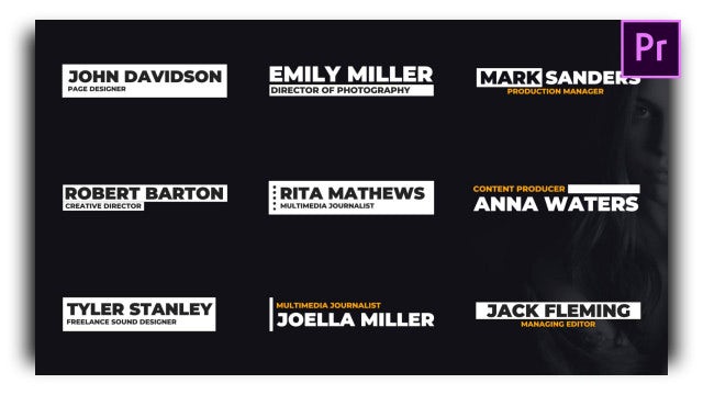 Lower Thirds: Motion Graphics Templates