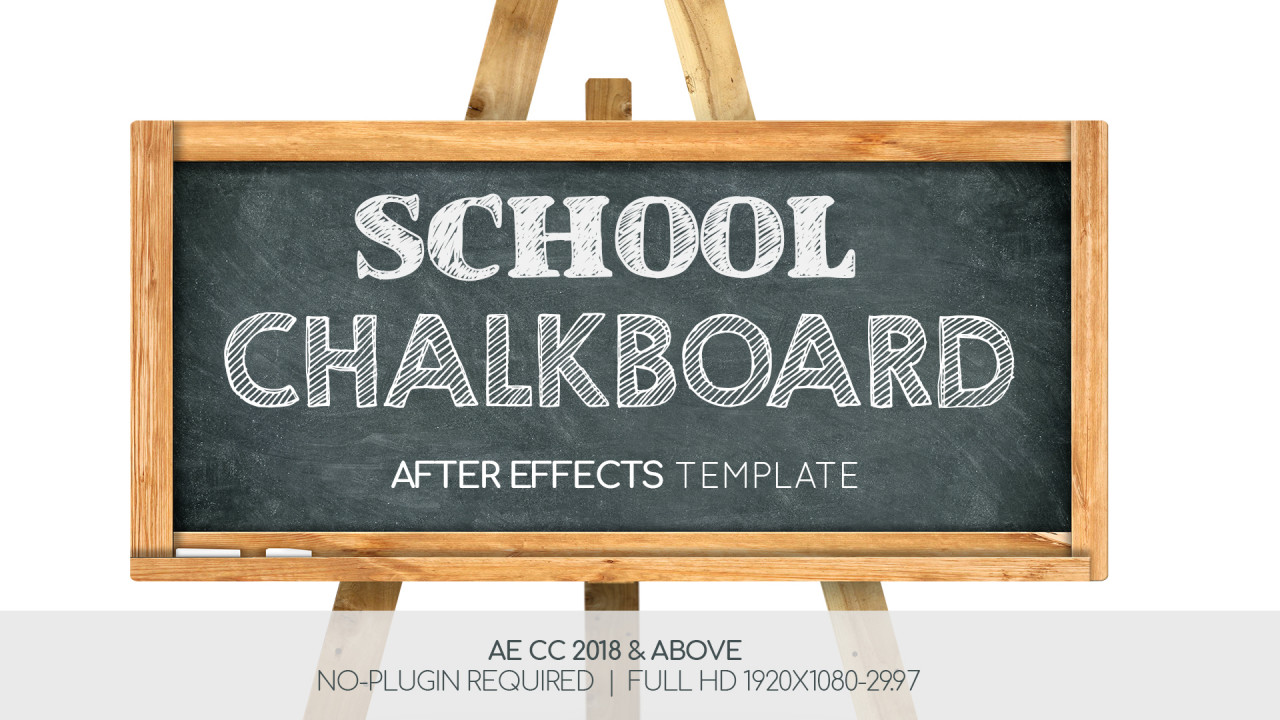 school chalkboard after effects free download