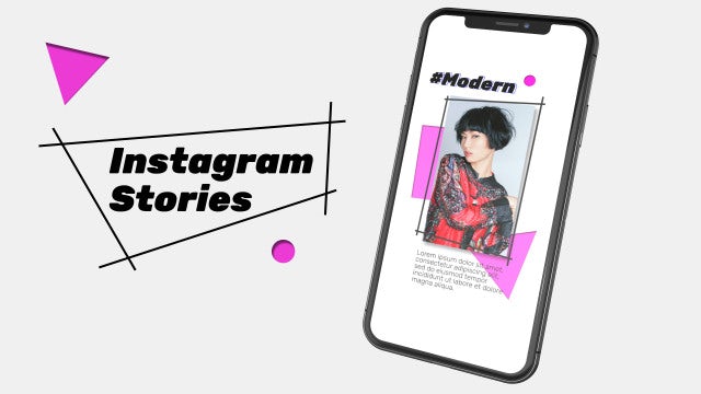Instagram Stories Geometry: After Effects Templates
