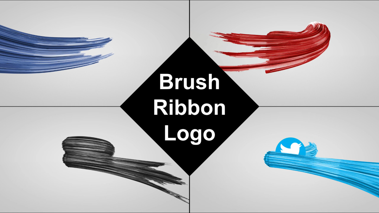 Brush Ribbon Logo After Effects Templates Motion Array