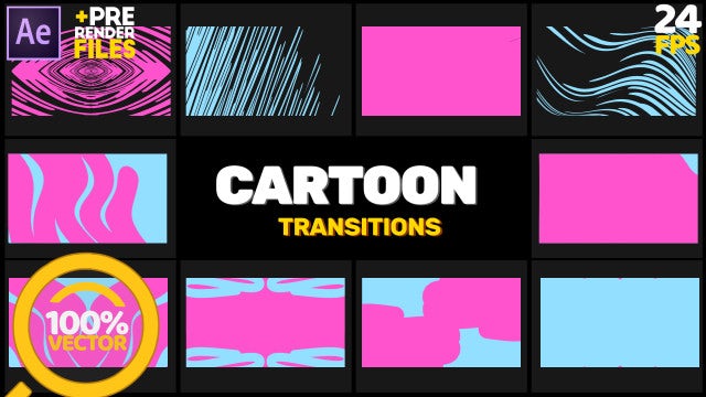 Cartoon Transition 2: After Effects Templates