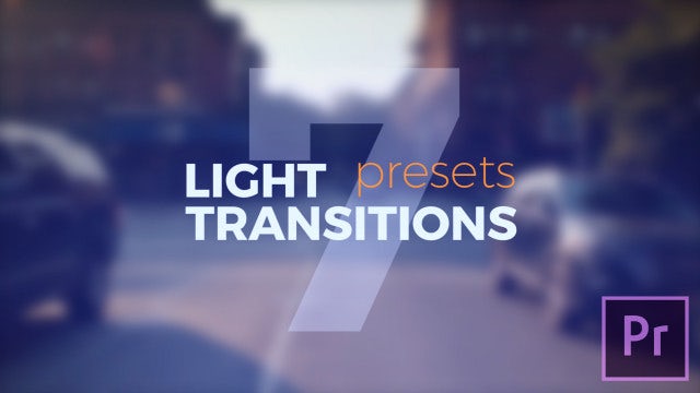 Light Transitions Presets V.7: Premiere Pro Presets