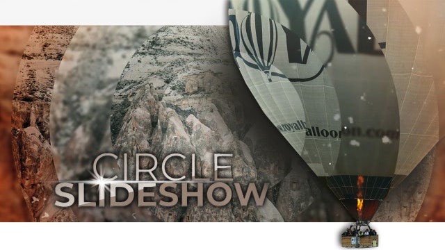Cinematic Circle Slideshow: Premiere Pro Templates