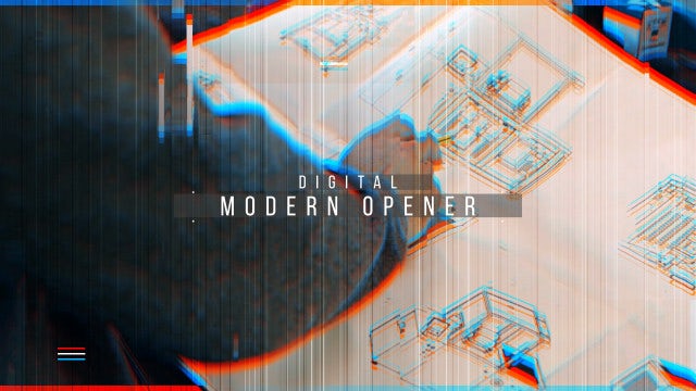 Digital Modern Opener: After Effects Templates