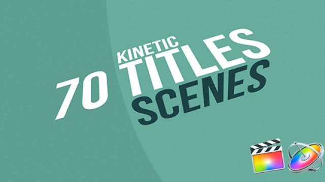70 Kinetic Titles: Final Cut Pro Templates