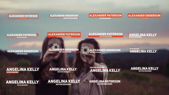 20 Simple Lower Thirds: Premiere Pro Templates