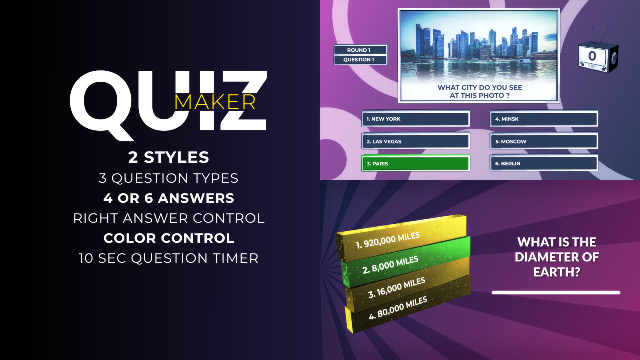 Quiz Maker After Effects Templates Motion Array