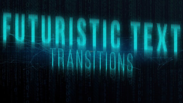 Futuristic Text Transitions: After Effects Presets