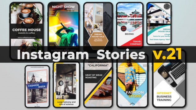 Instagram Stories V.21: After Effects Templates