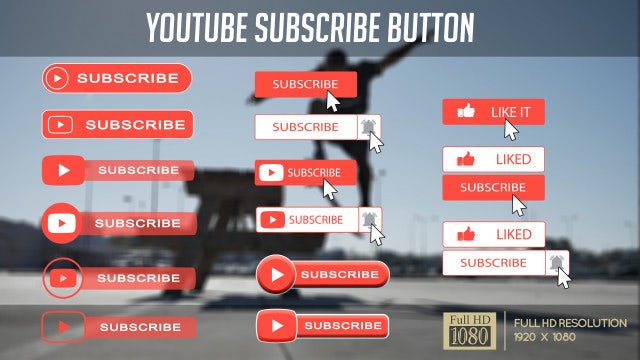 YouTube Subscribe Pack: Stock Motion Graphics