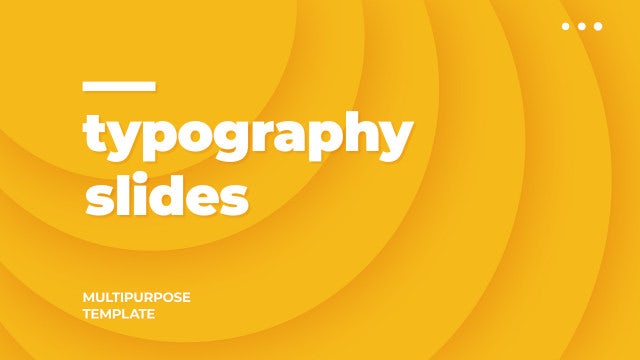 Typo Slides: Motion Graphics Templates