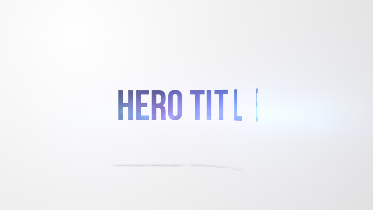 professional clean text animation