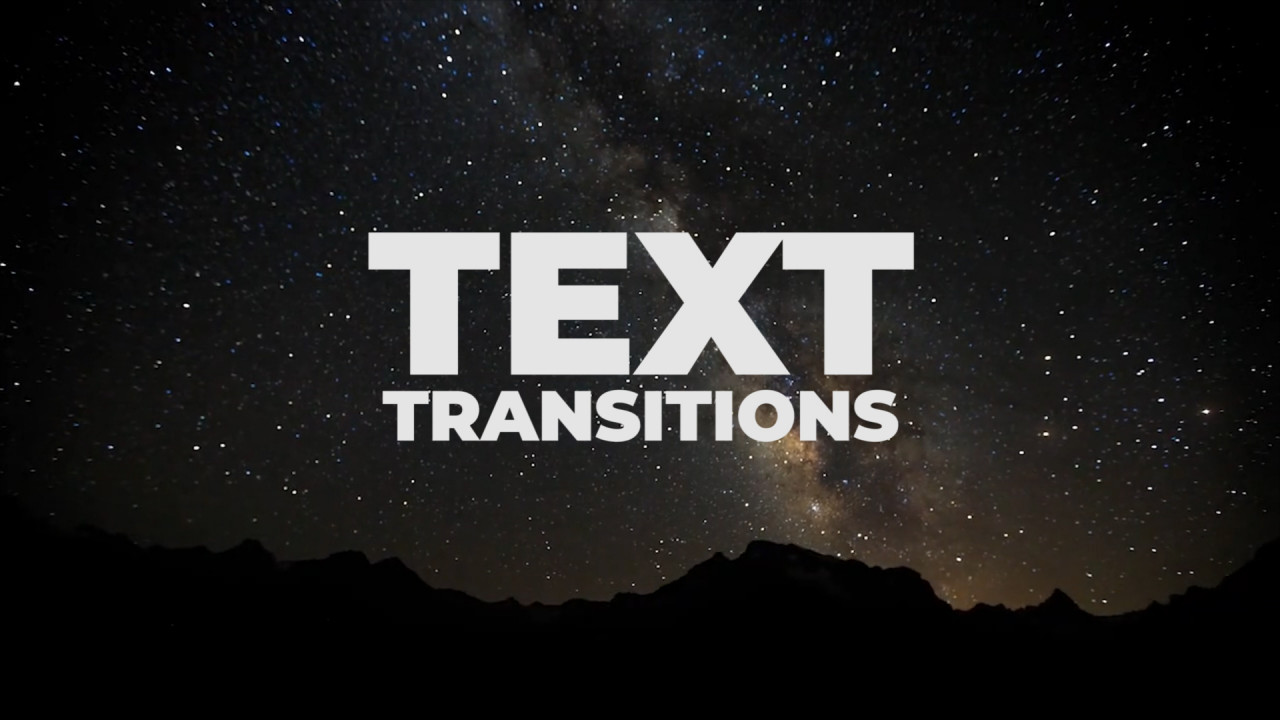 free text transitions for premiere pro