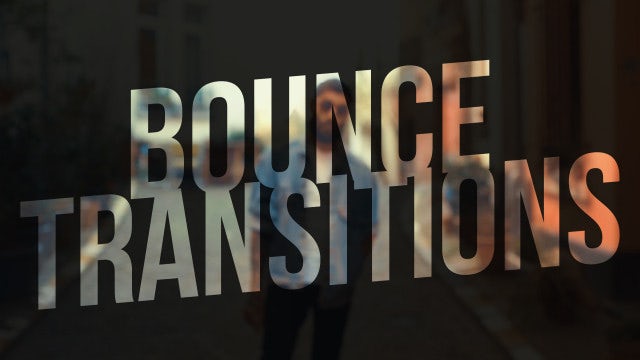 Bounce Transitions: Premiere Pro Presets