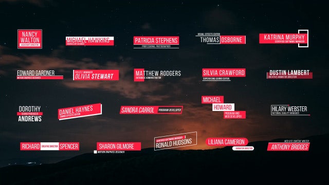 20 Clean Lower Thirds: After Effects Templates