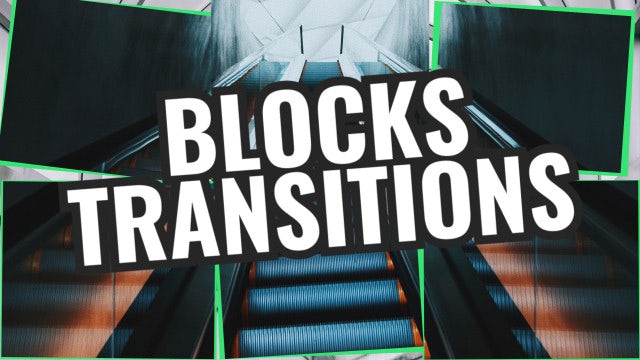 Blocks Transitions: Premiere Pro Templates