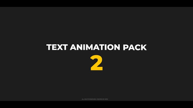 Text Animation Pack 2 - Premiere Pro Presets | Motion Array