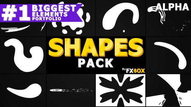 2D Cartoon Shapes: Stock Motion Graphics