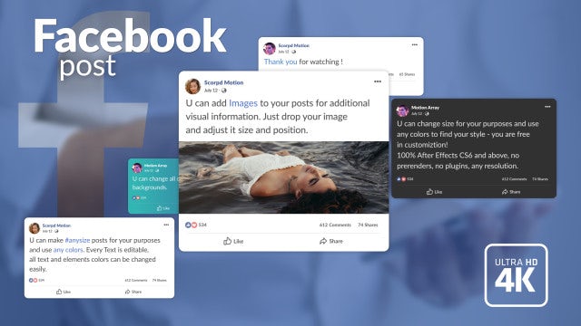Facebook Post: After Effects Templates
