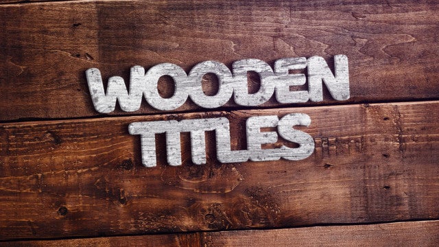 Wooden Titles: Premiere Pro Templates