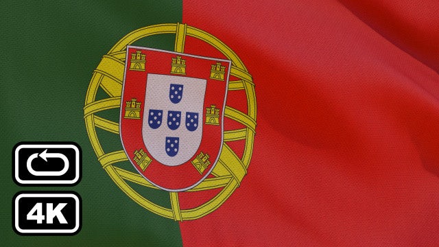 Portugal Flag: Stock Motion Graphics