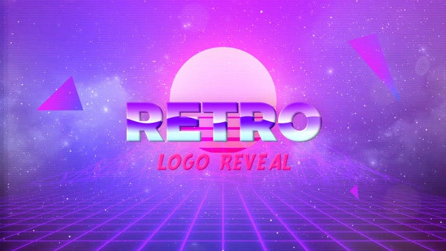 80s Retro Logo: Premiere Pro Templates