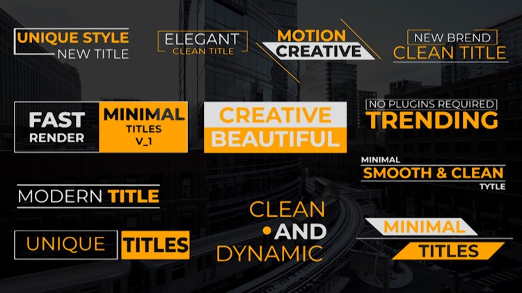 Clean Titles V1: Premiere Pro Templates