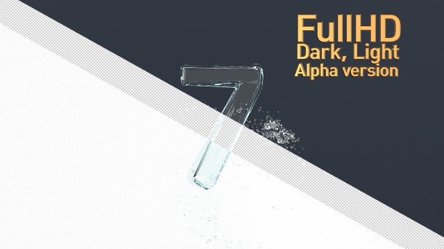 Water Countdown: Stock Motion Graphics