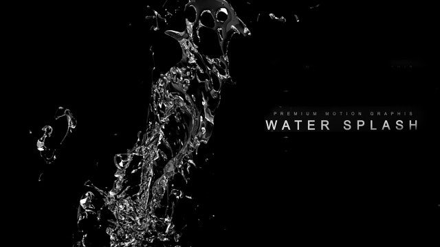 Aqua Splashing: Stock Motion Graphics