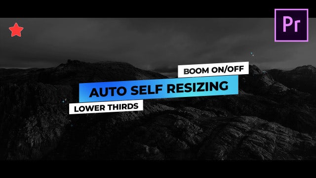 Lower Thirds Auto Self Resizing: Motion Graphics Templates