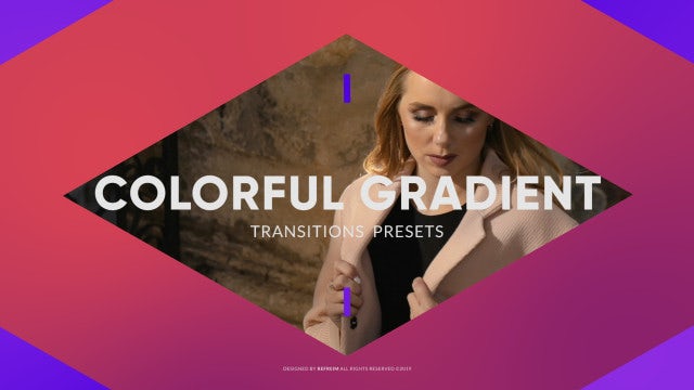 Colorful Gradient Transitions: Premiere Pro Presets