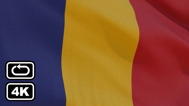 Romania Flag: Stock Motion Graphics
