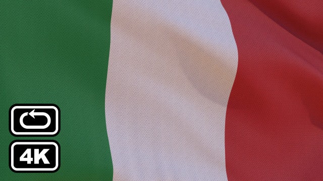 Italian Flag: Stock Motion Graphics