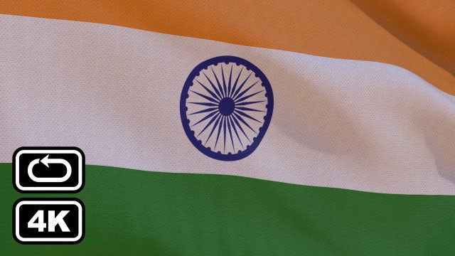 India Flag: Stock Motion Graphics