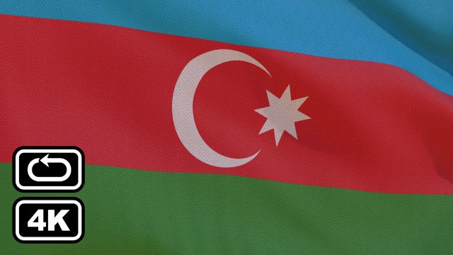 Azerbaijan Flag: Stock Motion Graphics